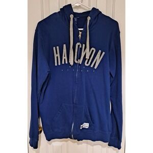 Large Halcyon Dive Systems Full Zip Blue Hoodie